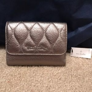NWT Vera Bradley Leather Riley Compact Wallet